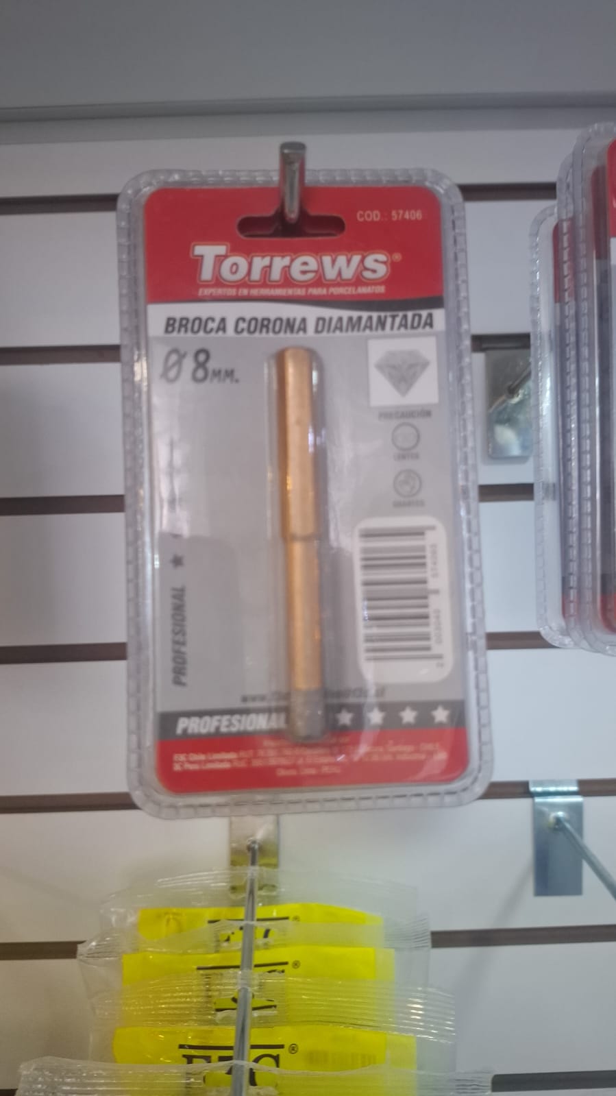 BROCA CORONA DIAMANTADA 8MM